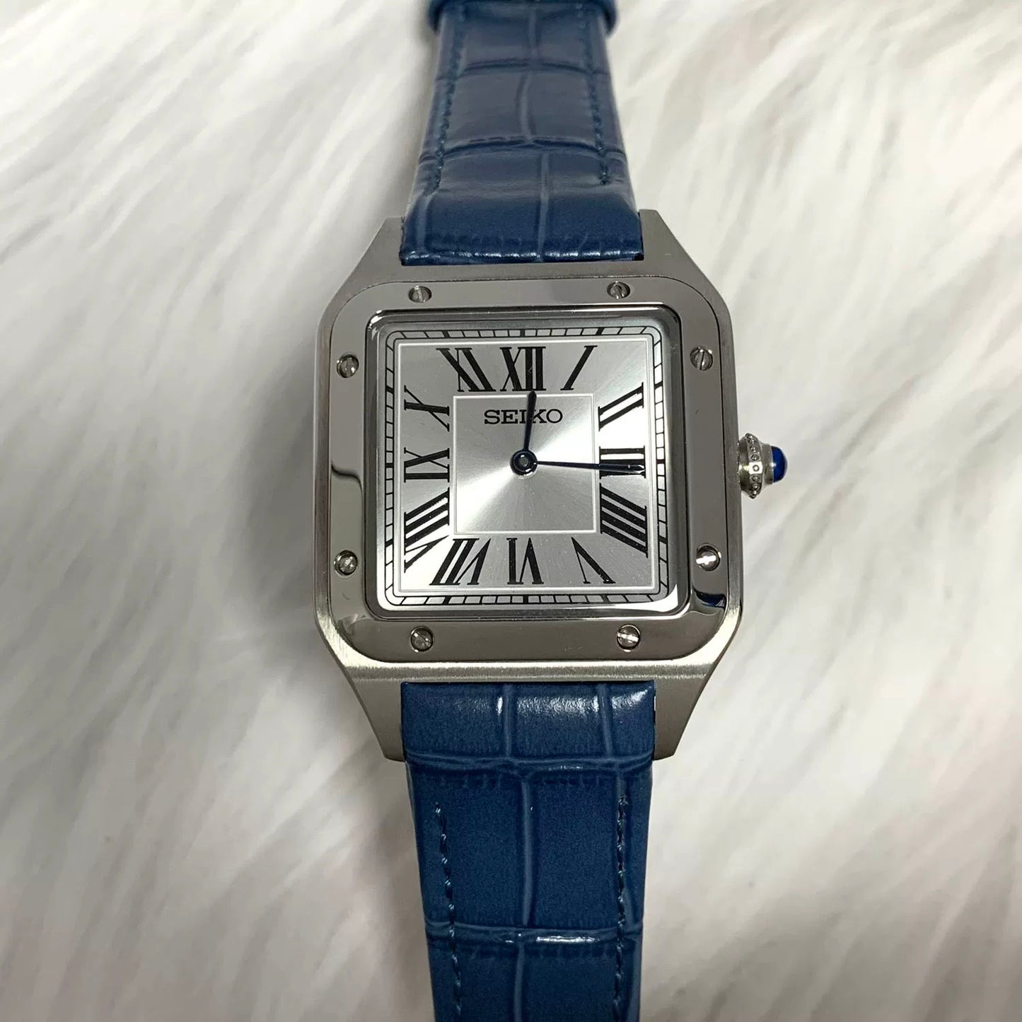 SEIKOSANTOS CLASSIC BLUE STRAP LADIES MOD