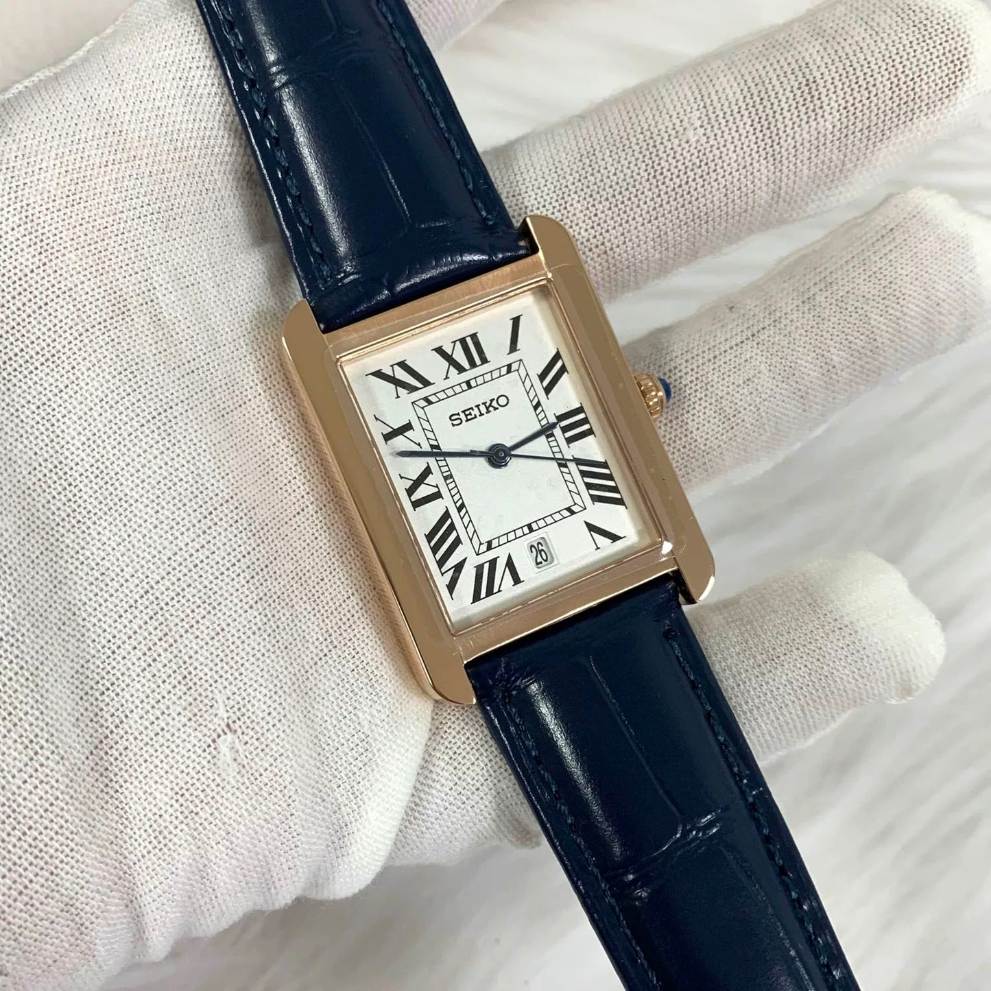 SEIKOTANK LADIES BLUE STRAP (CLASSIC/ DIAMOND)