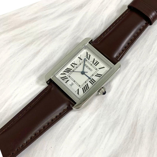 SEIKOTANK LADIES BROWN MATTE STRAP