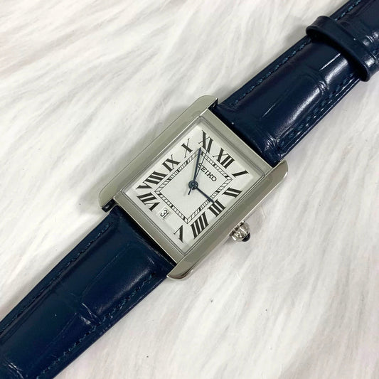 SEIKOTANK LADIES BLUE STRAP (CLASSIC/ DIAMOND)