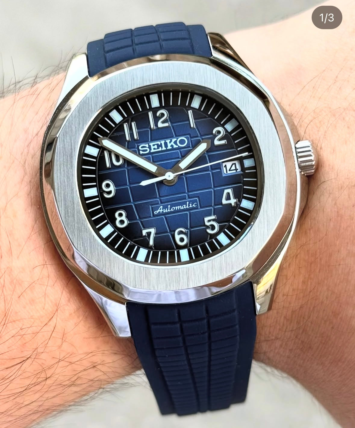 SEIKONAUT NAVY MEN'S MOD WATCH